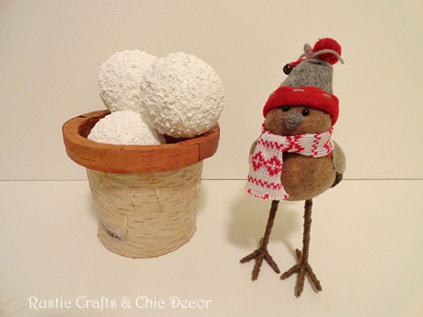 snowball craft by rustic-crafts.com