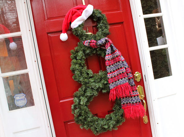 snowman wreath