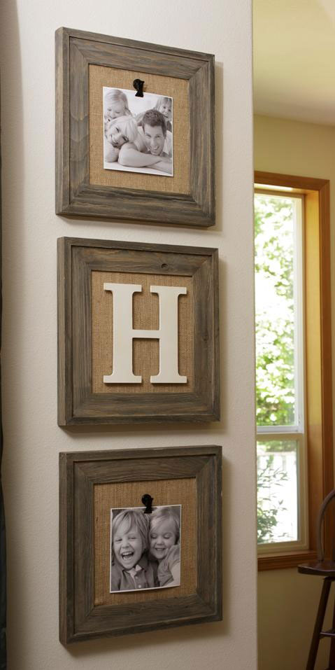 burlap backed frames