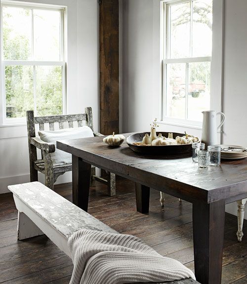 rustic bowl centerpiece