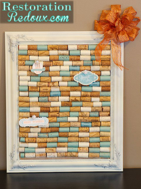 wine cork bulletin board