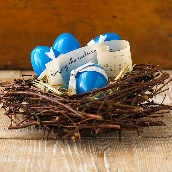 birds nest centerpiece