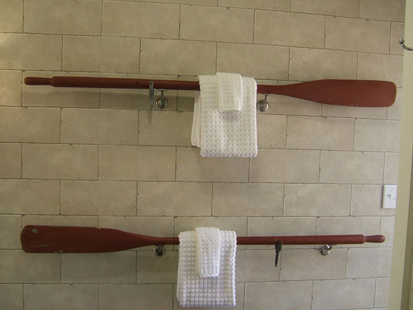 boat oar towel holders