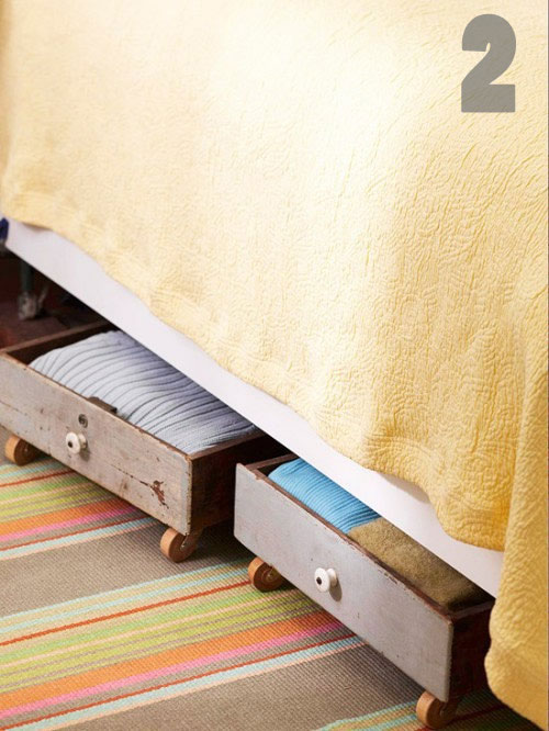 old drawer underbed storage