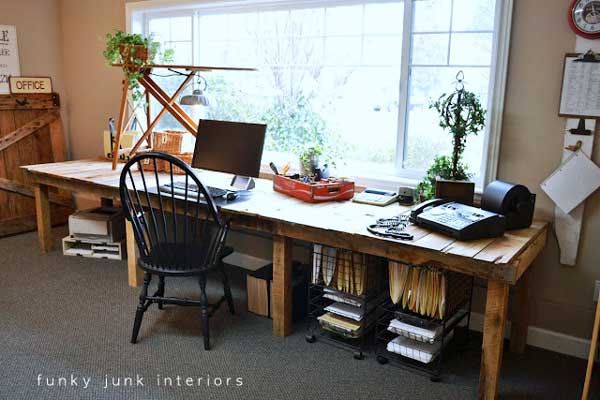 pallet wood desk