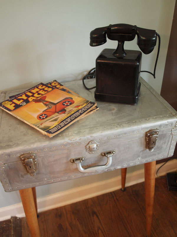 suitcase table