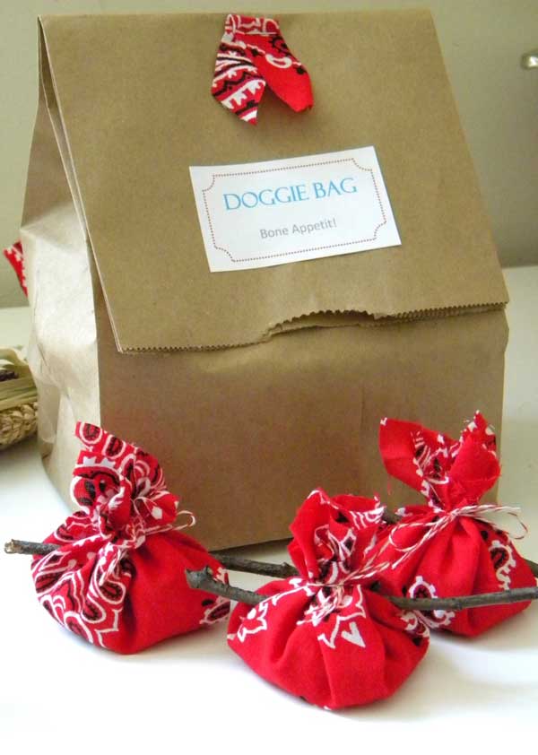 red bandana party favors