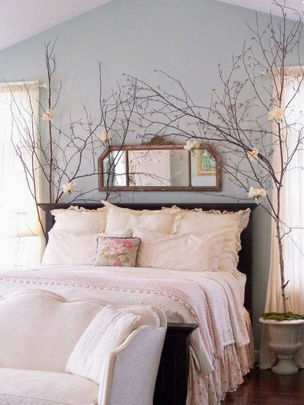 bedroom branch centerpieces