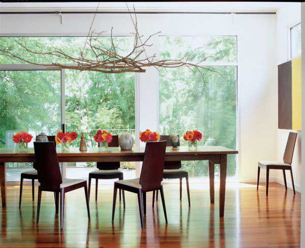 dining room branch decor