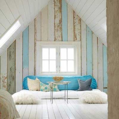 painted wood floor