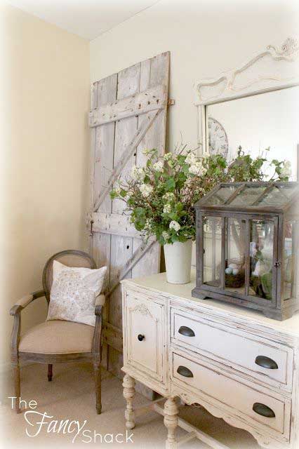 rustic chic living room