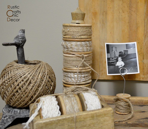 creative photo displays by Rustic Crafts and Chic Decor