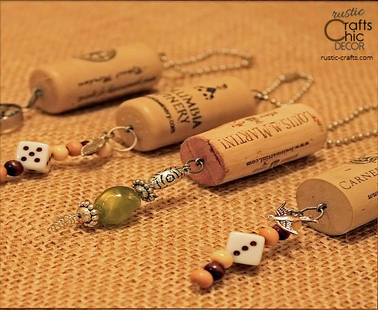 wine cork keychains recycled crafts