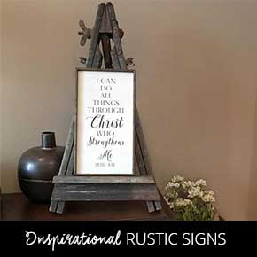 rustic signs