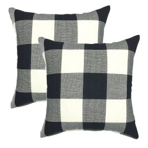 tartan plaid throw pillow