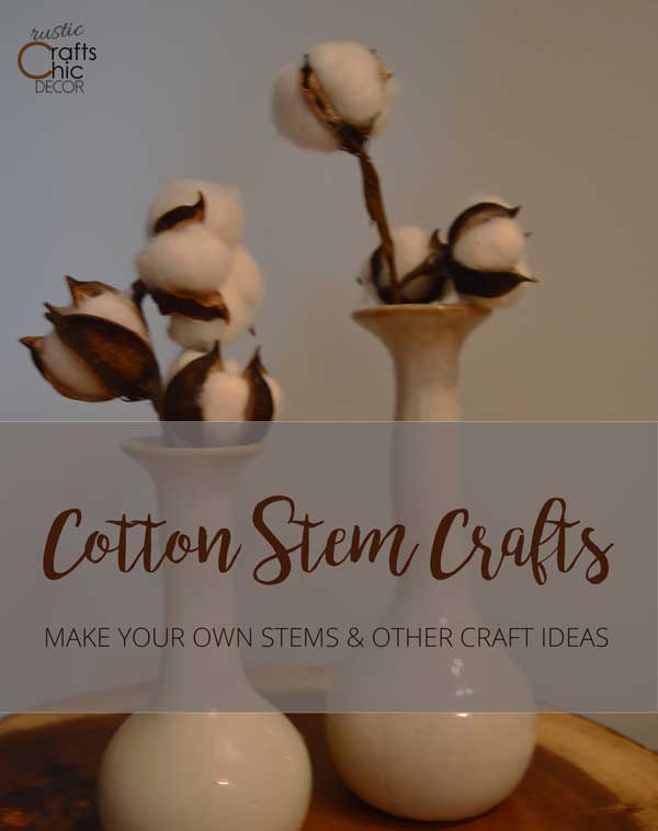 crafts using cotton stems