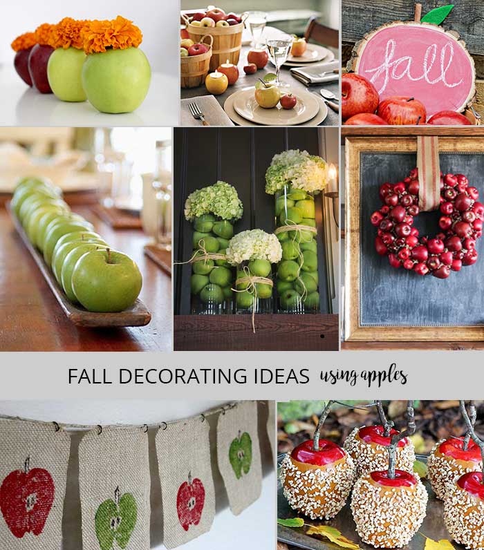 Fall decorating projects - decorating with apples