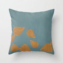 falling leaves throw pillow