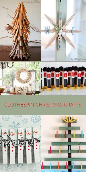 Clothespin Christmas Crafts - Rustic Crafts & DIY