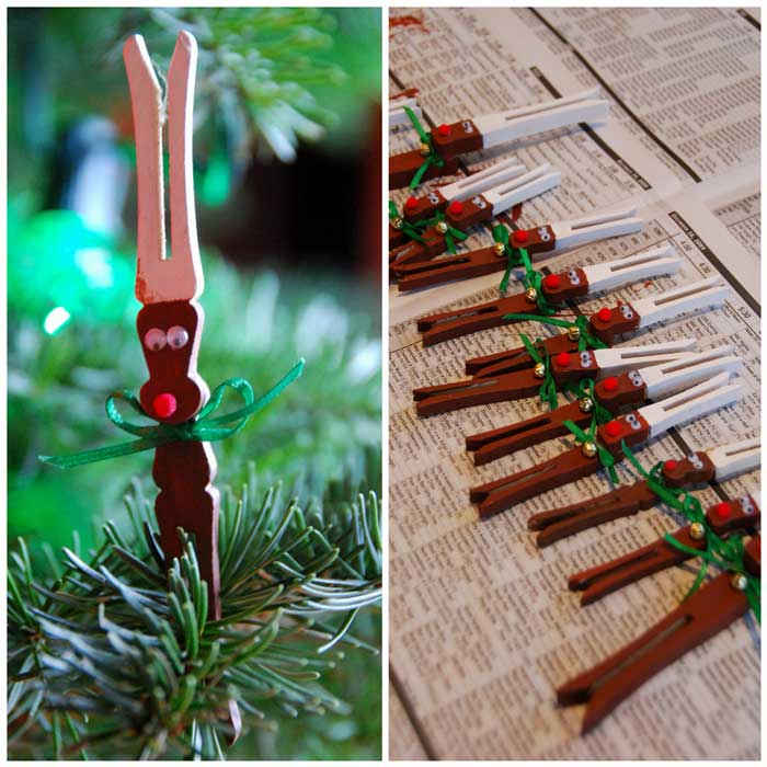 clothespin Christmas crafts