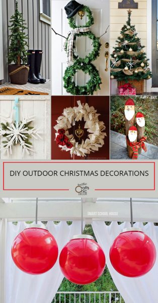 DIY Outdoor Christmas Decorations - Rustic Crafts & DIY