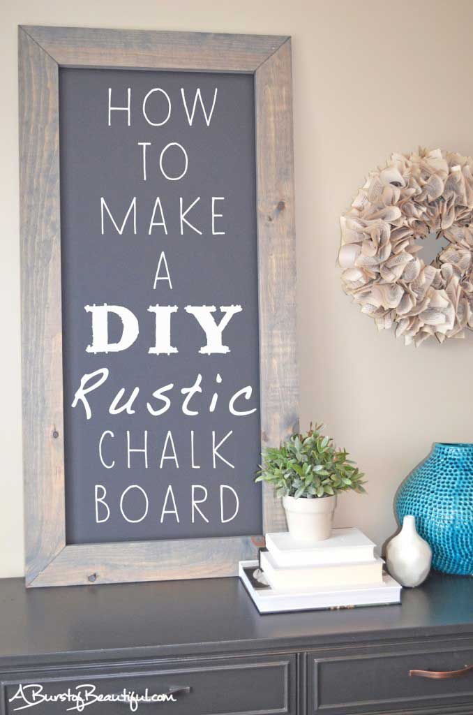 diy rustic chalkboard