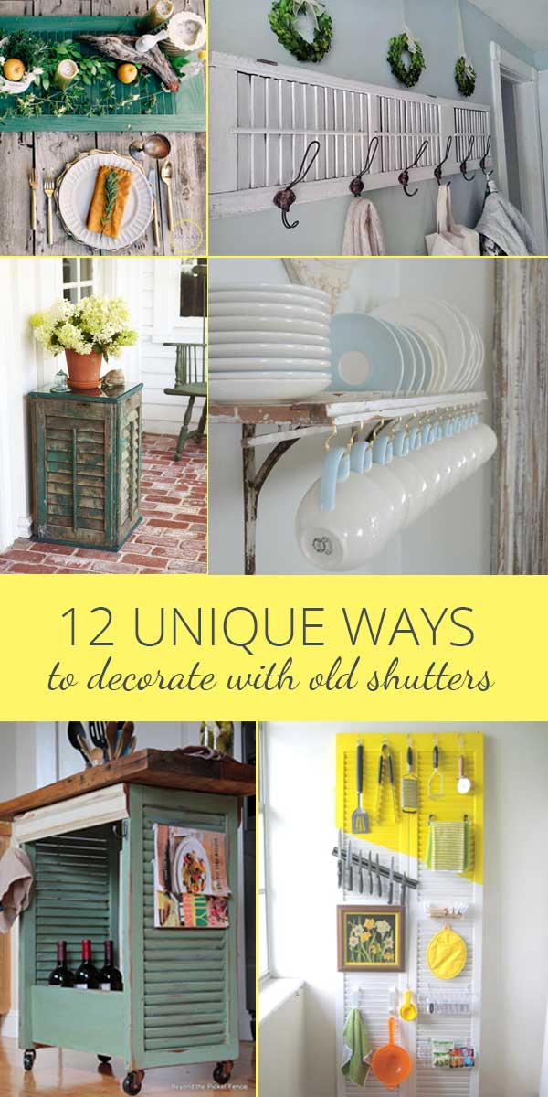 decorating with old shutters