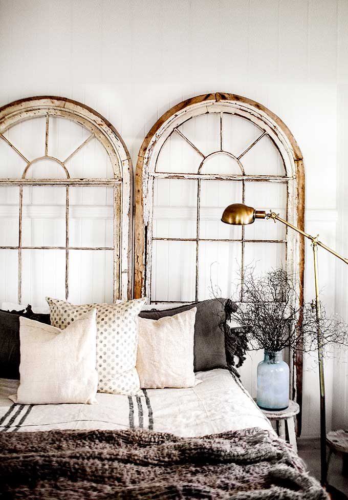 arched window headboard