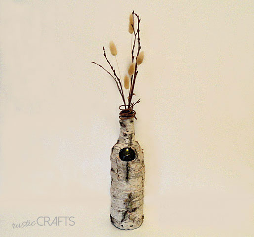 birch bark vase diy