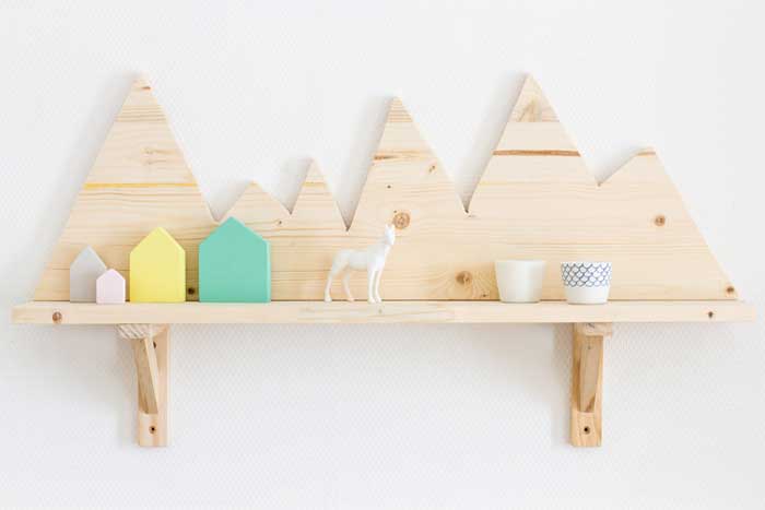 diy mountain range shelf