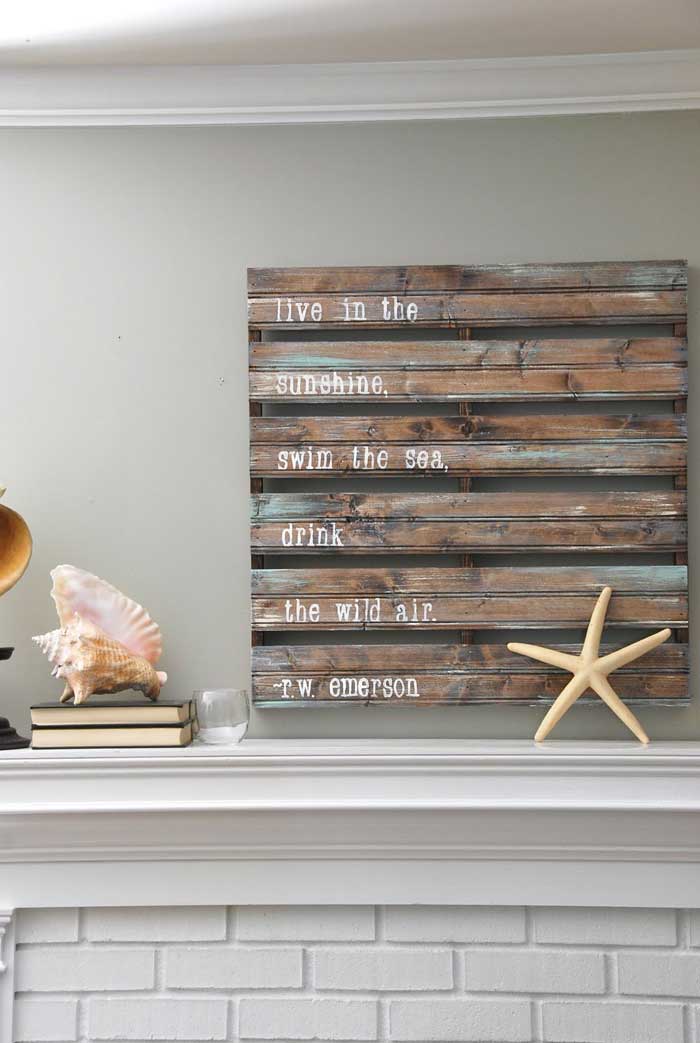 diy pallet sign decor