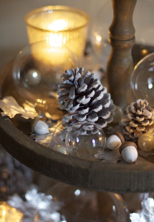 winter home decor display