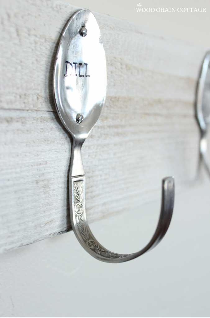 bent spoon wall hook