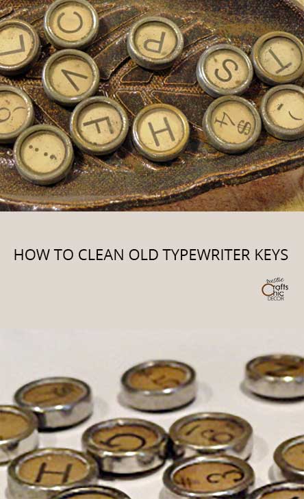 how to clean old typewriter keys