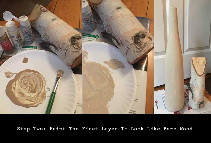 how to paint realistic tree bark