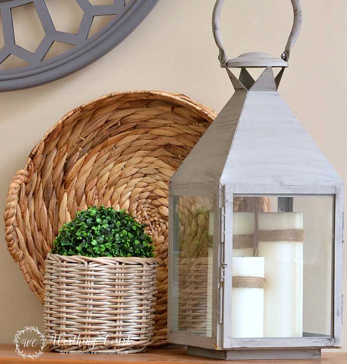 lantern decor with candles