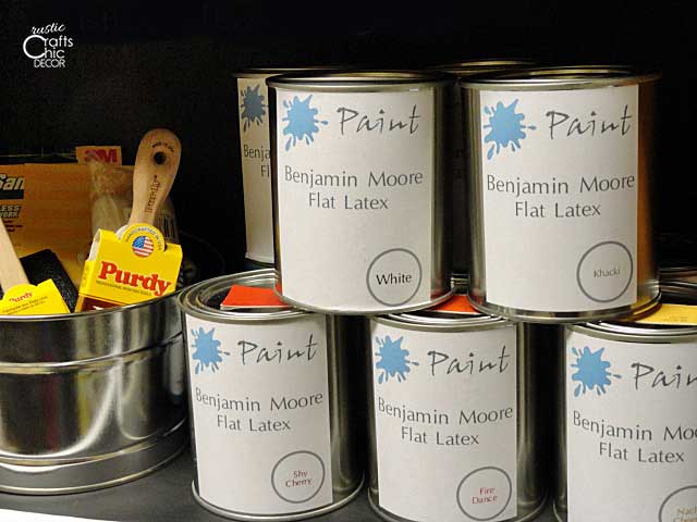 Neatly store extra paint - Brown Thumb Mama®