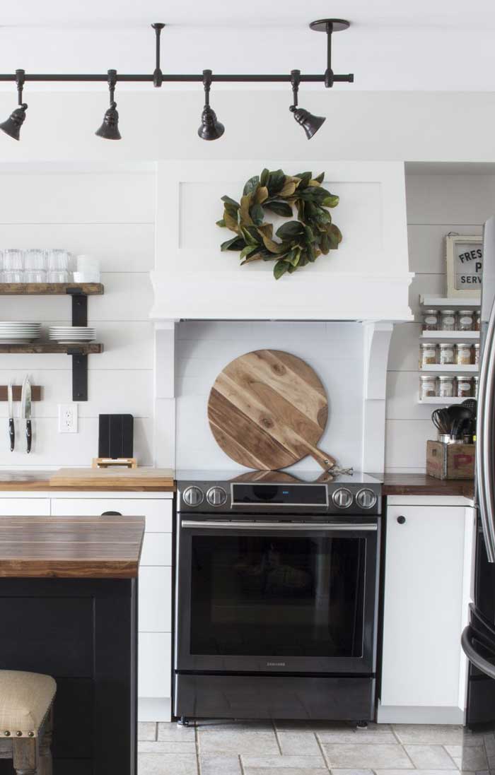 diy custom farmhouse range hood