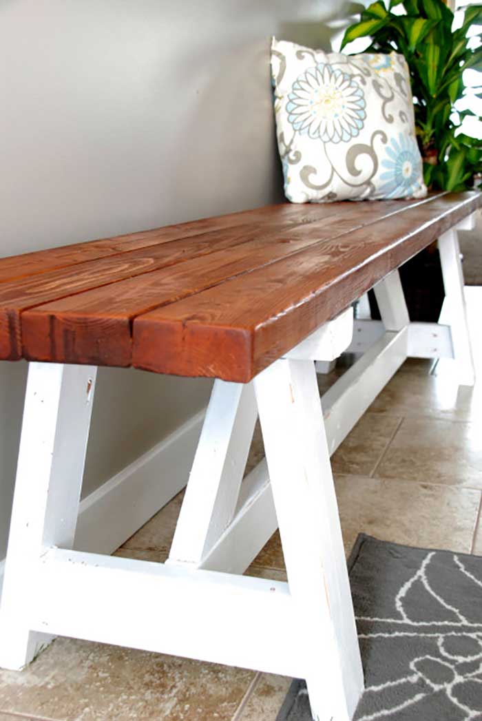 diy farmhouse bench