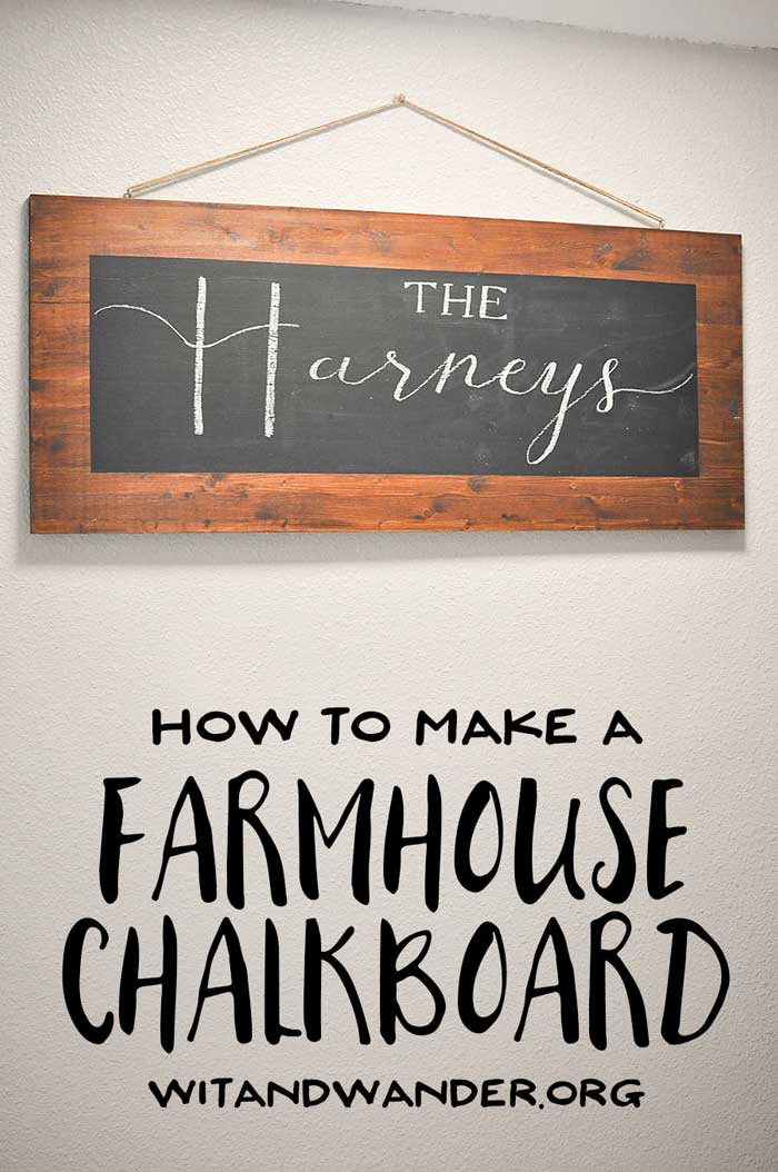 diy farmhouse chalkboard decor