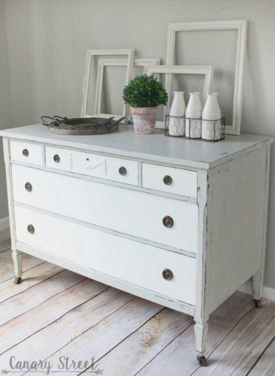 farmhouse dresser makeover after