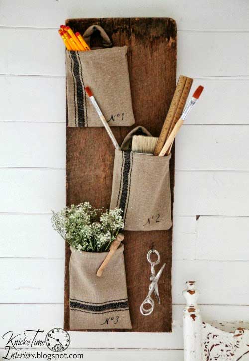 farmhouse wall pocket decor