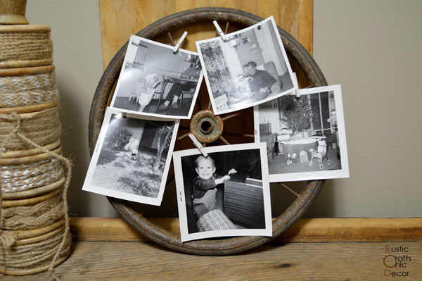 upcycled photo wheel