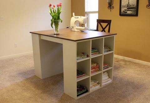 craft room storage desk