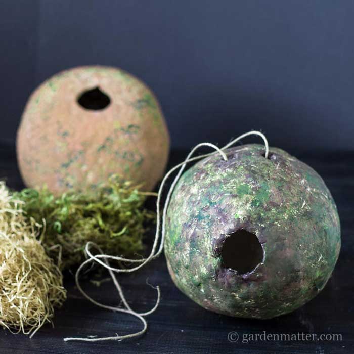 diy clay birdhouse idea