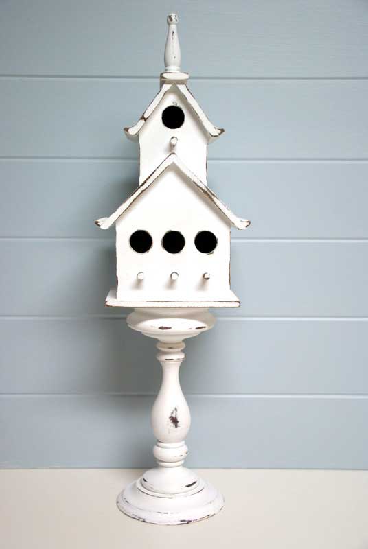 diy pedestal birdhouse