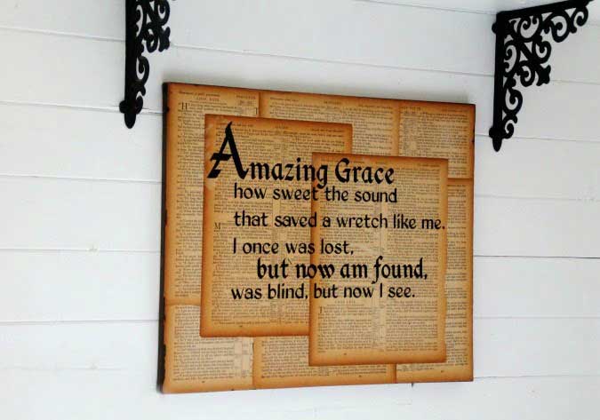 book page wall art craft