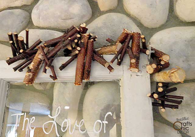 diy garland made from branches