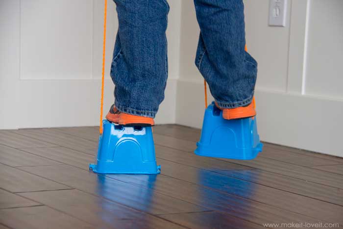 diy walking stilts