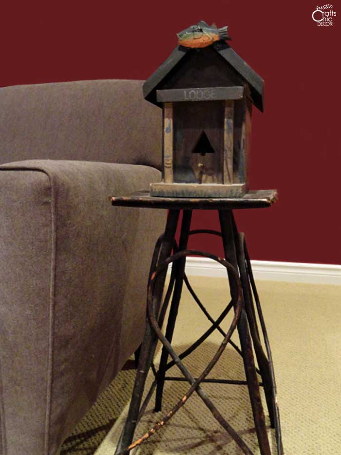 stick side table
